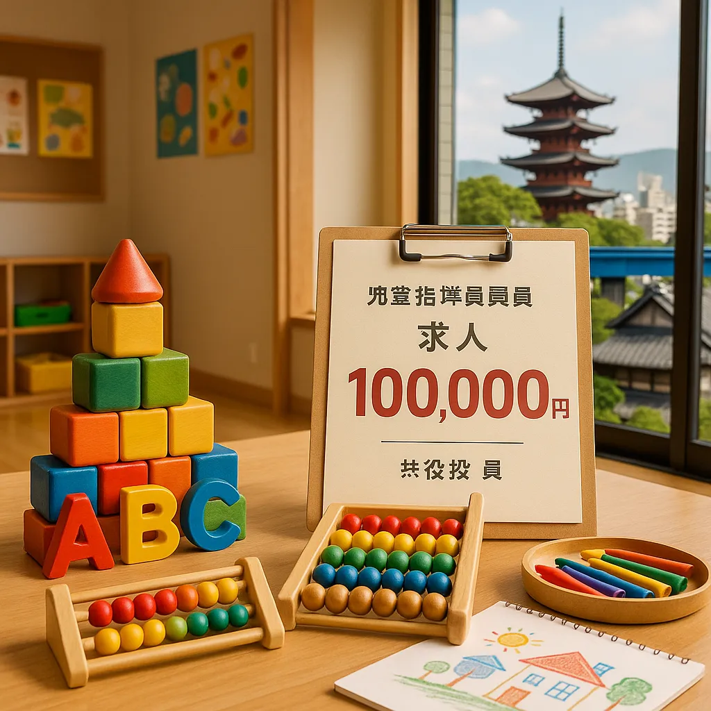 京都市伏見区の児童指導員求人：竹田駅5分・入社祝い金10万円