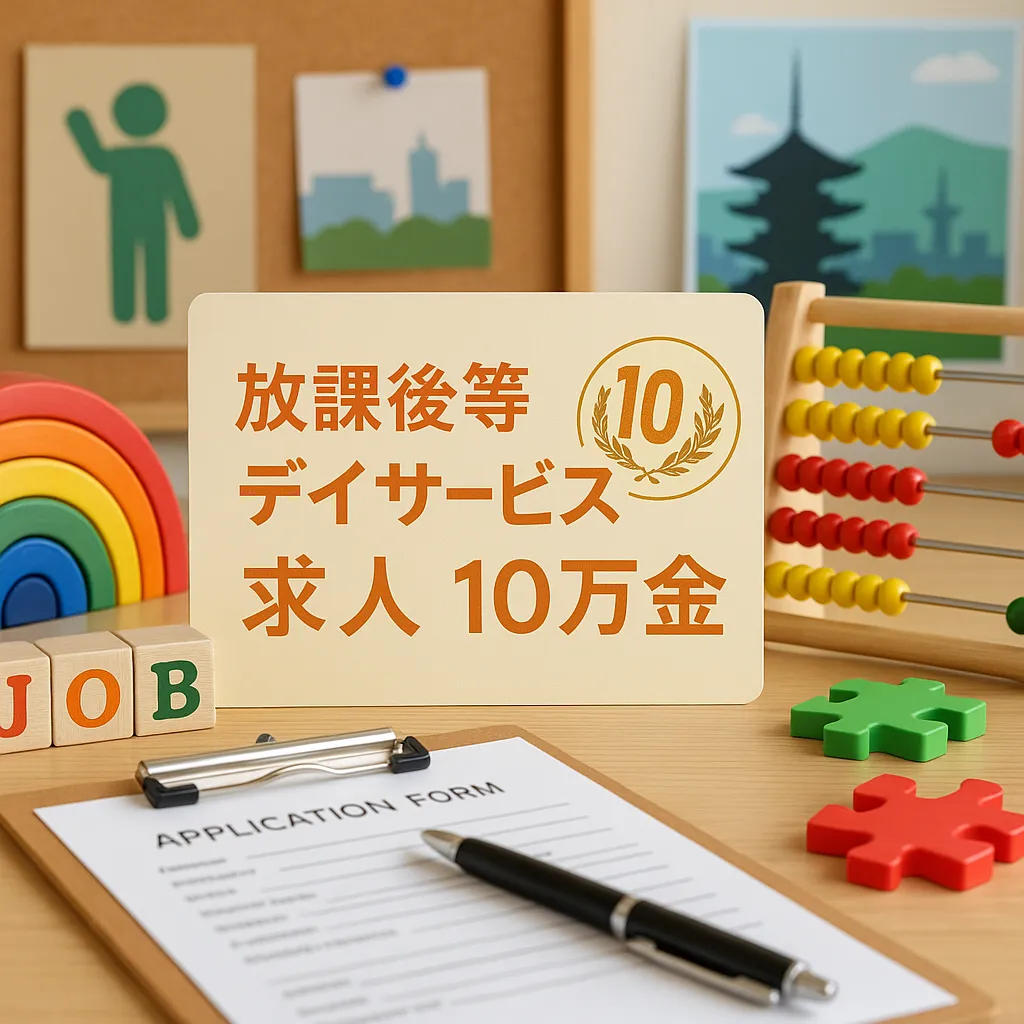 伏見区・竹田駅5分の放課後等デイサービス求人・入社祝金10万円