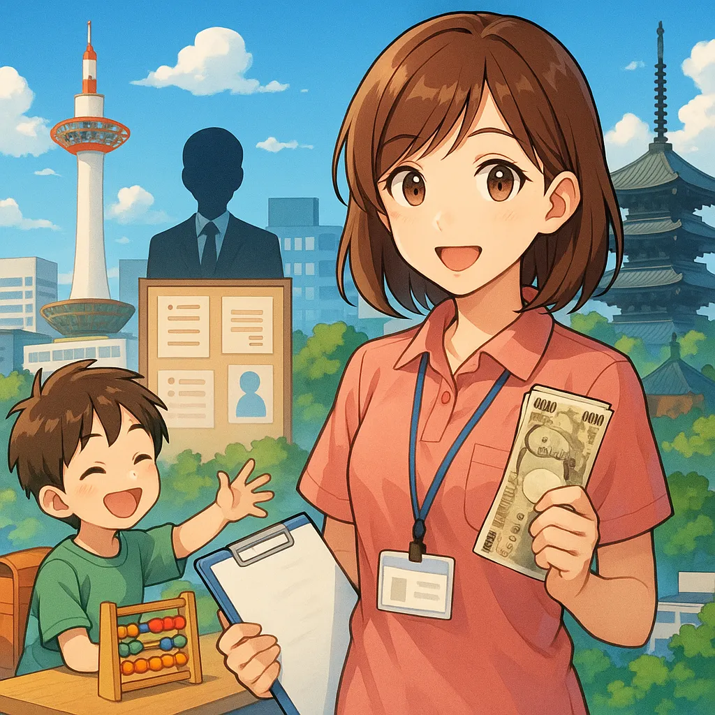 京都市伏見区の放課後等デイ求人児童指導員転職と10万円