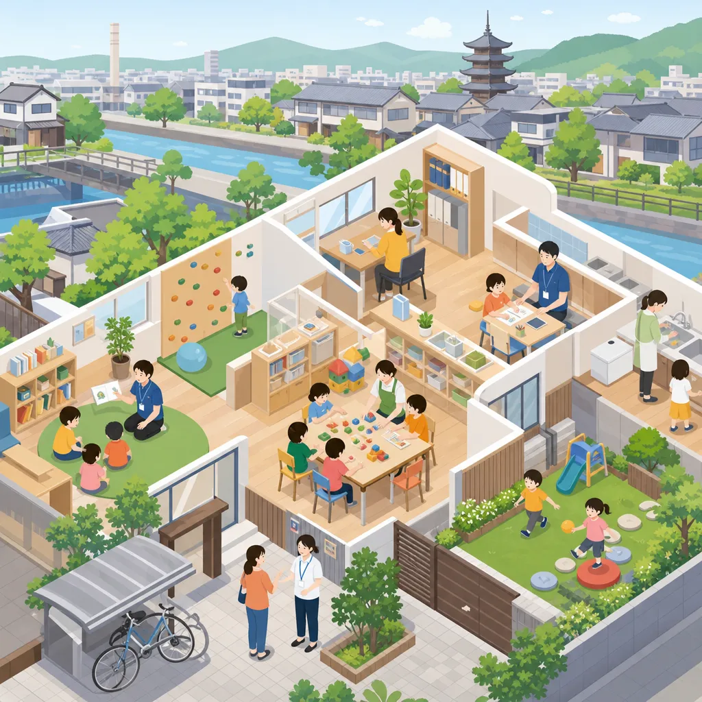 伏見区の放課後等デイサービス求人と職種別の一日